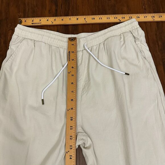 DANDY DEL MAR Linen-Blend Pants Vintage Ivory Brisa Summer Beach - Picture 13 of 15